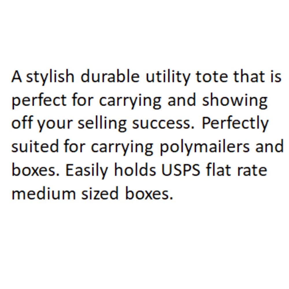 Large Shipping Utility Tote (Lay Flat Capability) - Picture 3 of 3